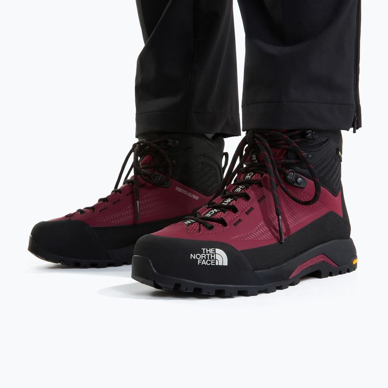 Női megközelítő cipők The North Face Verto Alpine Mid GTX burgundy crush/tnf black 5