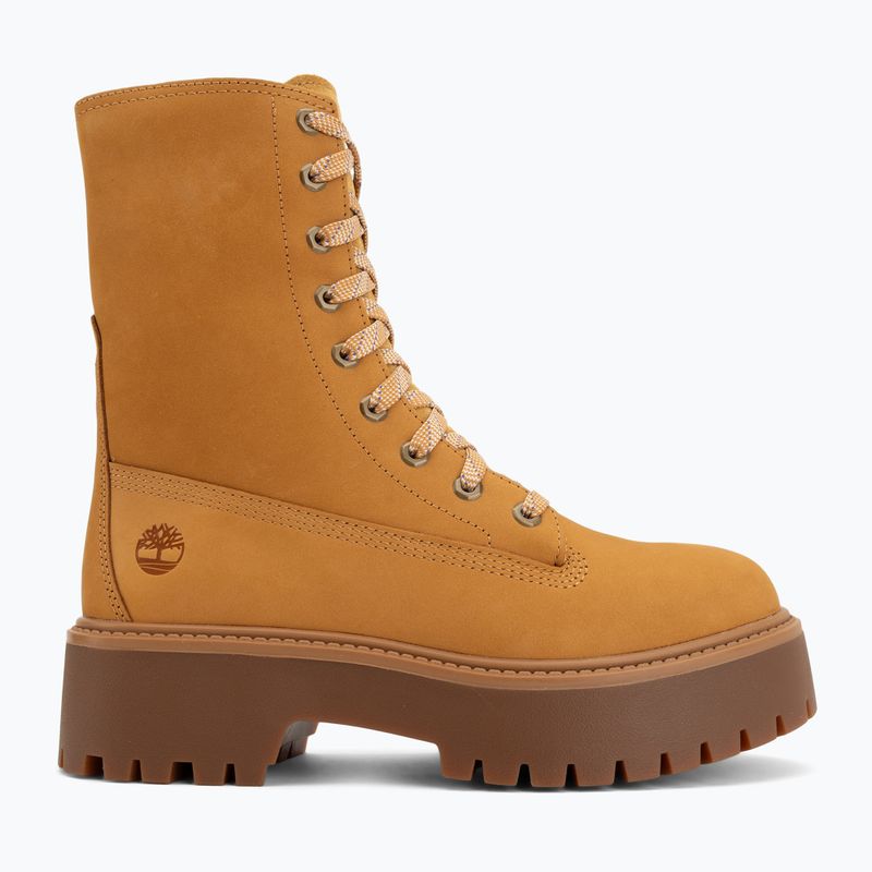 Női cipők Timberland Stone Street Mid Lace Up wheat nubuck 2