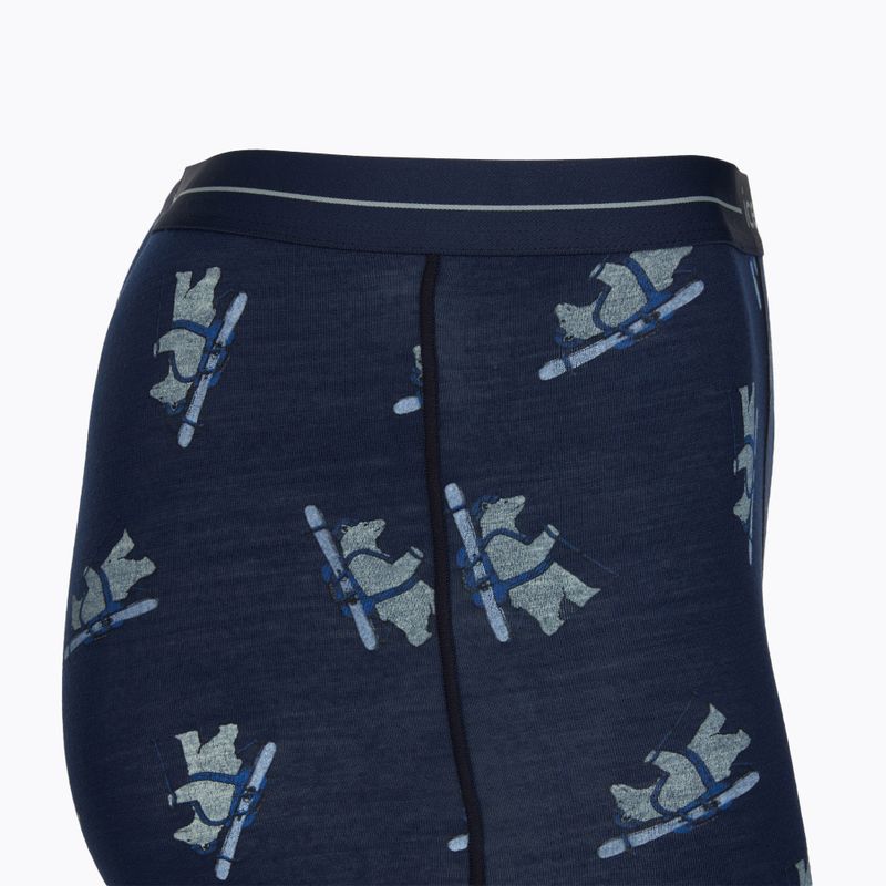 Férfi Termoaktív boxer nadrág Icebreaker Merino 150 Anatomica BearTour AOP Boxers midnight navy 3