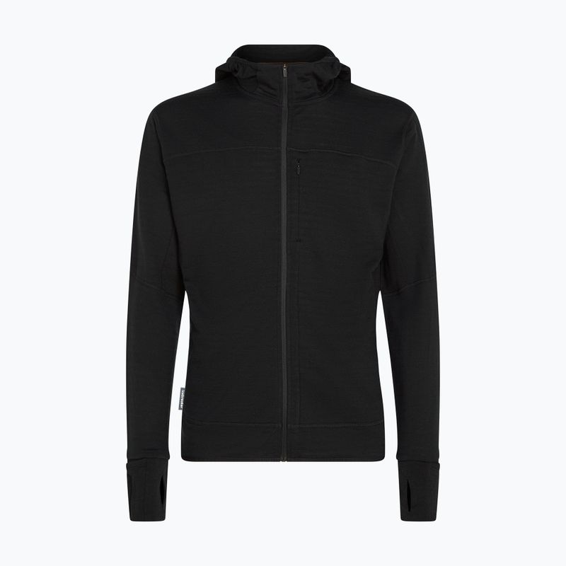 Férfi trekking pulóver Icebreaker Merino 300 Realfleece Descender Zip Hoodie black 10