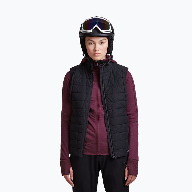 Női túra pulóver Icebreaker Merino 300 Realfleece Descender Zip Hoodie dark berry 7
