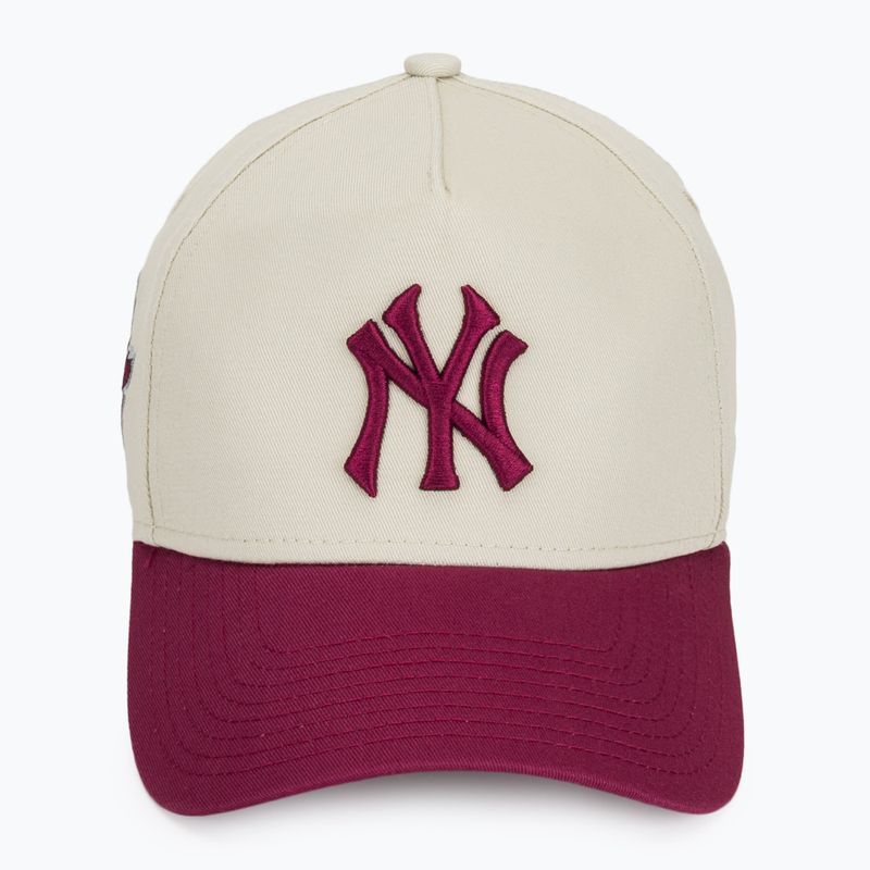 New Era WS Patch Eframe New York Yankees baseball sapka világos bézs színben 2
