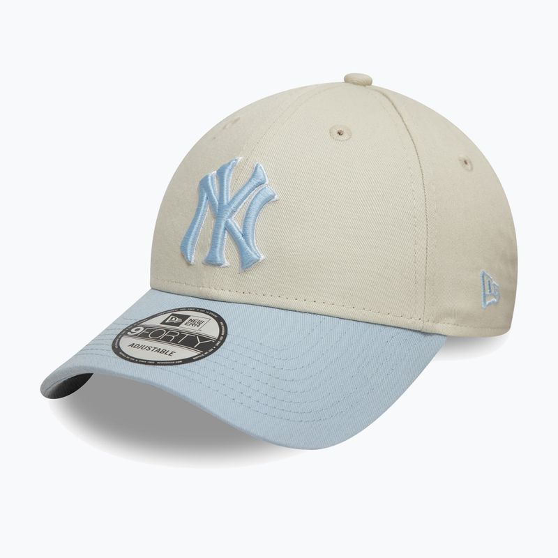New Era WS Patch 9Forty New York Yankees baseball sapka világos bézs színben 3