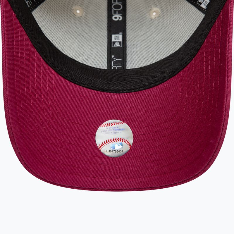 New Era WS Patch 9Forty Los Angeles Dodgers baseball sapka világos bézs színben 6