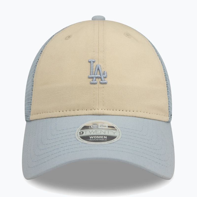New Era 9Twenty Trucker Los Angeles Dodgers világos bézs színű baseball sapka 3