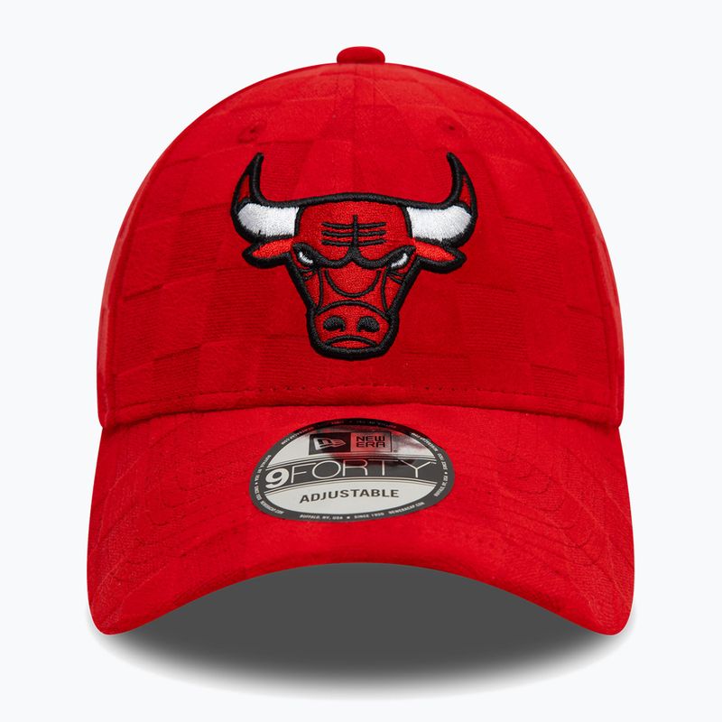 New Era Tonal Check 9Forty Chicago Bulls baseball sapka piros 3