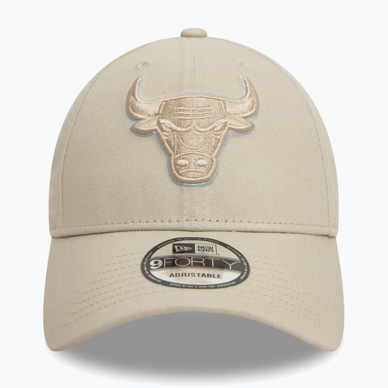 New Era Team Outline 9Forty Bulls világos bézs színű baseball sapka 2