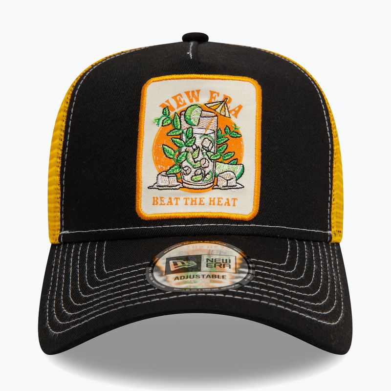 New Era Summer Patch Trucker baseball sapka fekete 2