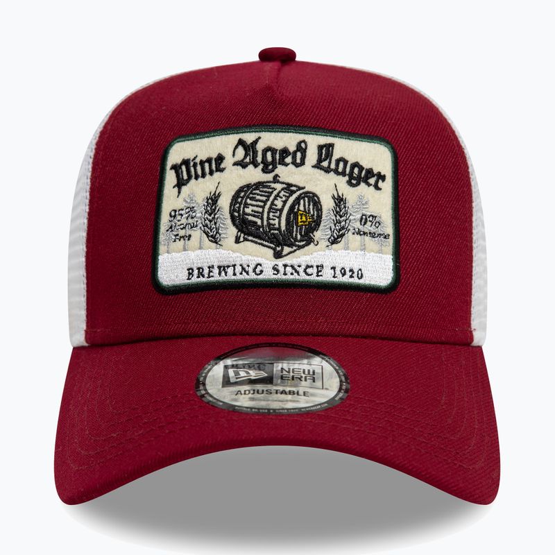 New Era NE Vintage Trucker baseball sapka sötét piros 2
