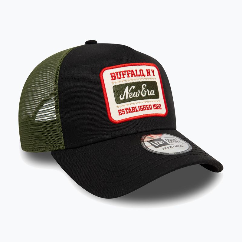 New Era NE Patch Trucker baseball sapka fekete