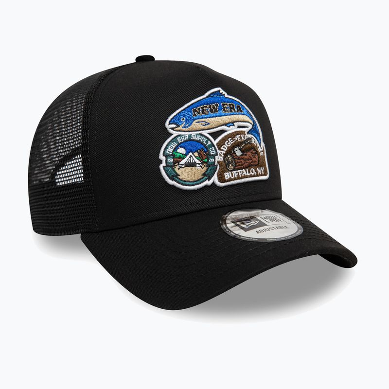 New Era NE Outdoor Patch Trucker baseball sapka fekete