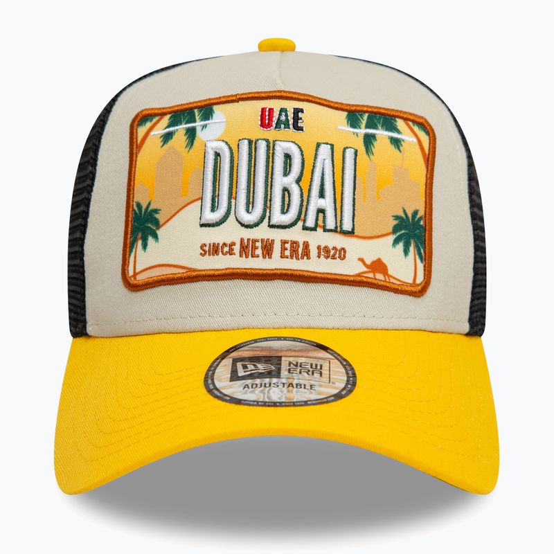 New Era Licence Plate Los Angeles Trucker világos bézs színű baseball sapka 3