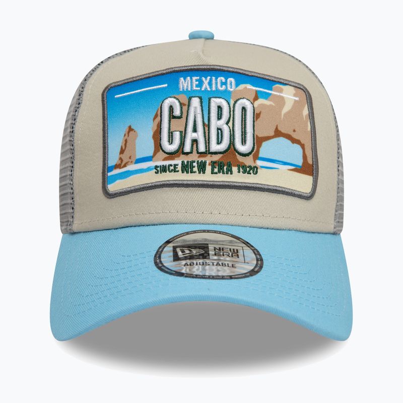 New Era Licence Plate Los Angeles Trucker világos bézs színű baseball sapka 2