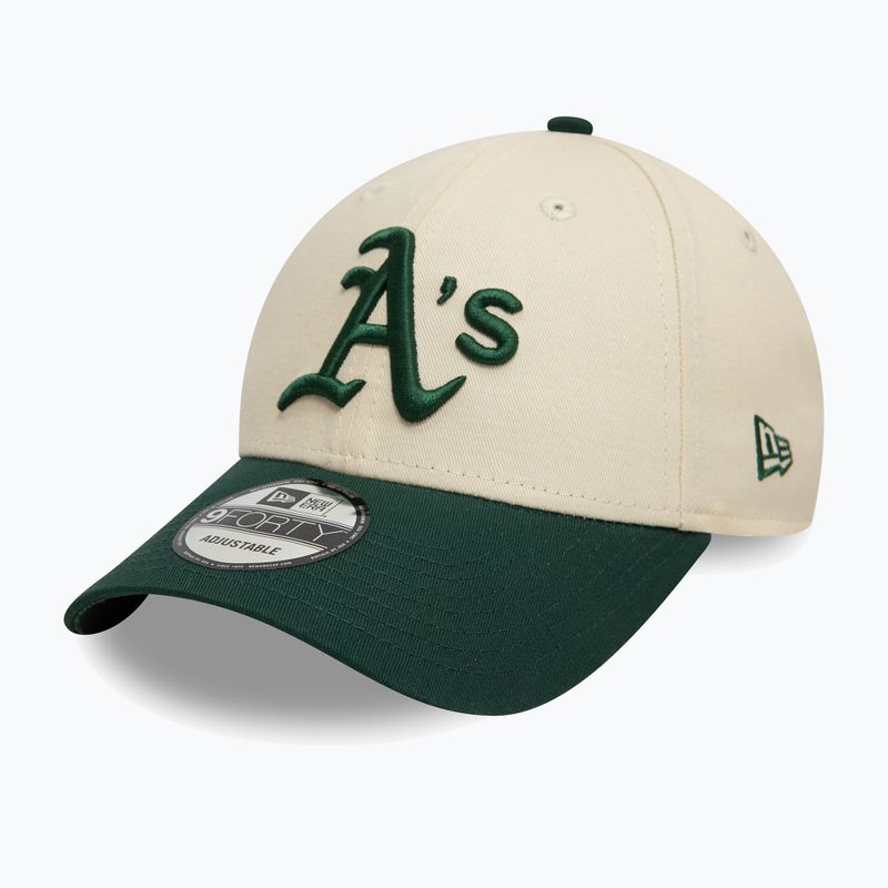 New Era Colourblock 9Forty Oakland Athletics baseball sapka világos bézs színben 2