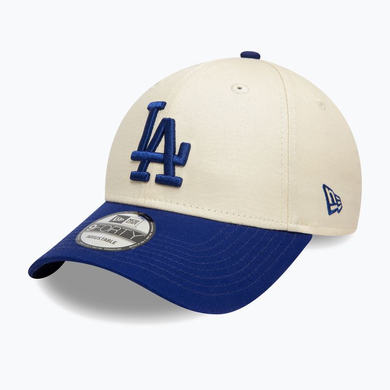 New Era Colourblock 9Forty Los Angeles Dodgers baseball sapka világos bézs színben 3