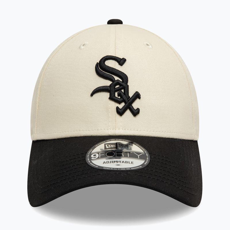 New Era Colourblock 9Forty Chicago White Sox baseball sapka világos bézs színben 2