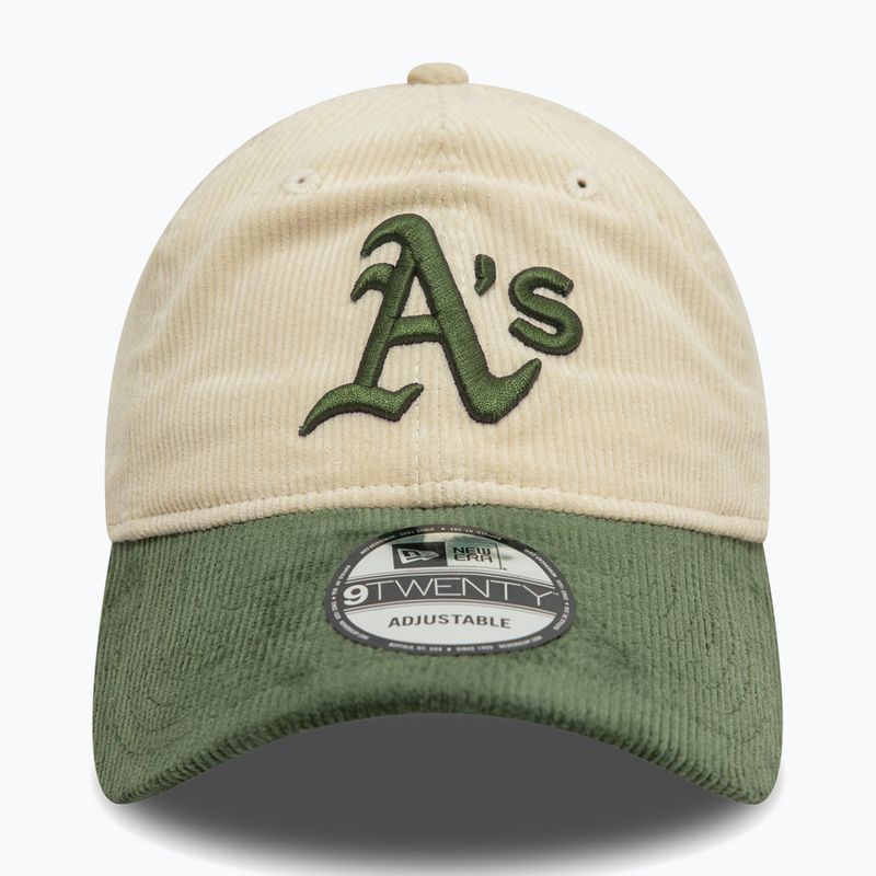 New Era Block Cord 9Twenty Oakland Athletics baseball sapka világos bézs színben 2