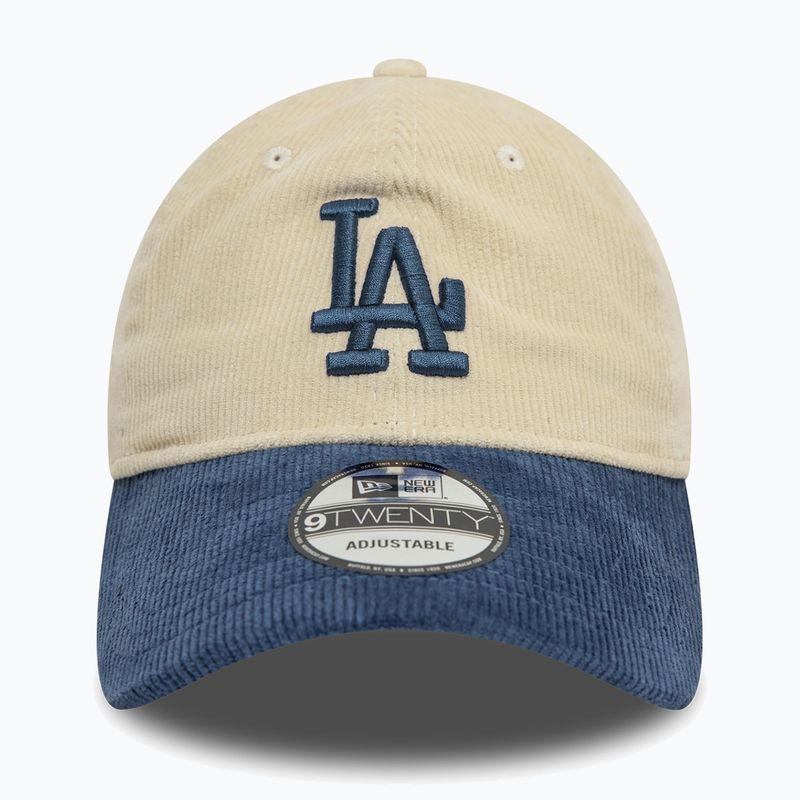 New Era Block Cord 9Twenty Los Angeles Dodgers baseball sapka világos bézs színben 3