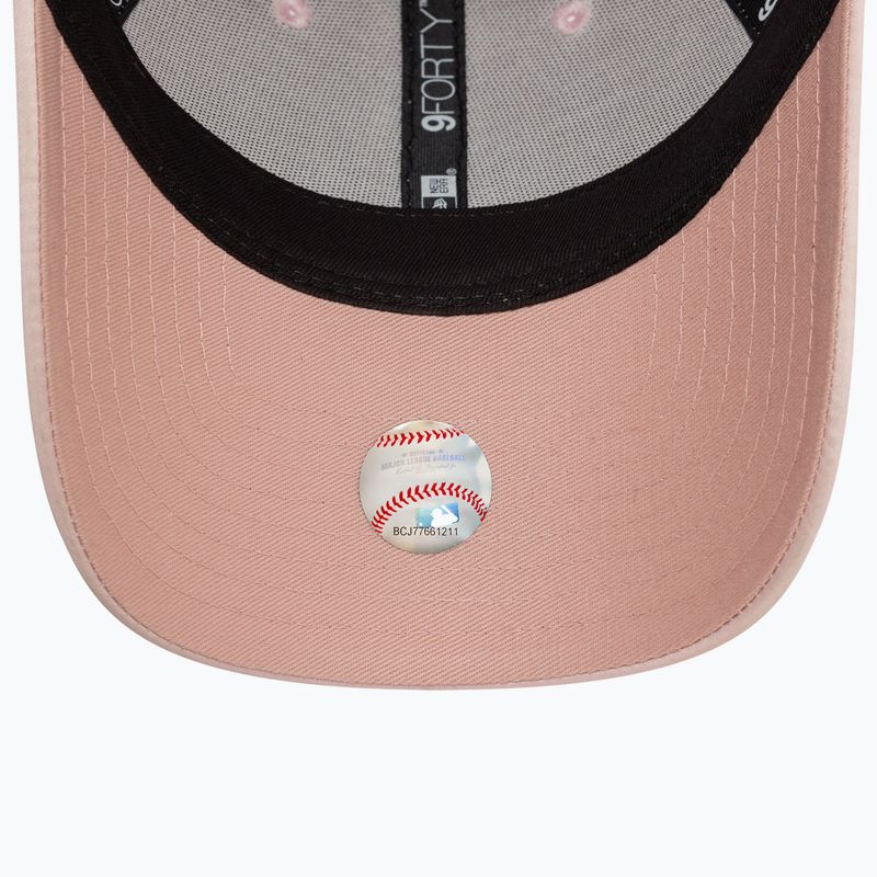Női New Era Satin 9Forty New York Yankees sötét rózsaszín baseball sapka 5