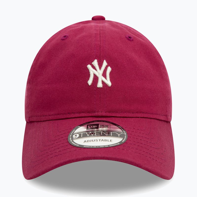 New Era Mini Washed 9Twenty New York Yankees sötétpiros baseball sapka 3
