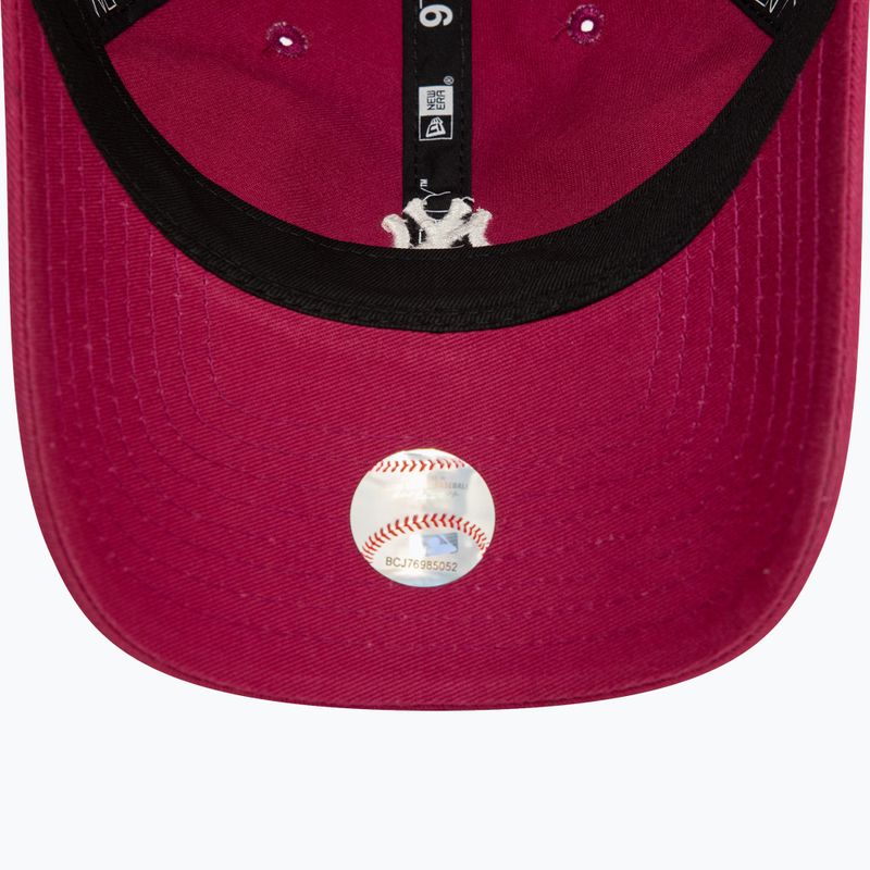 New Era Mini Washed 9Twenty New York Yankees sötétpiros baseball sapka 5
