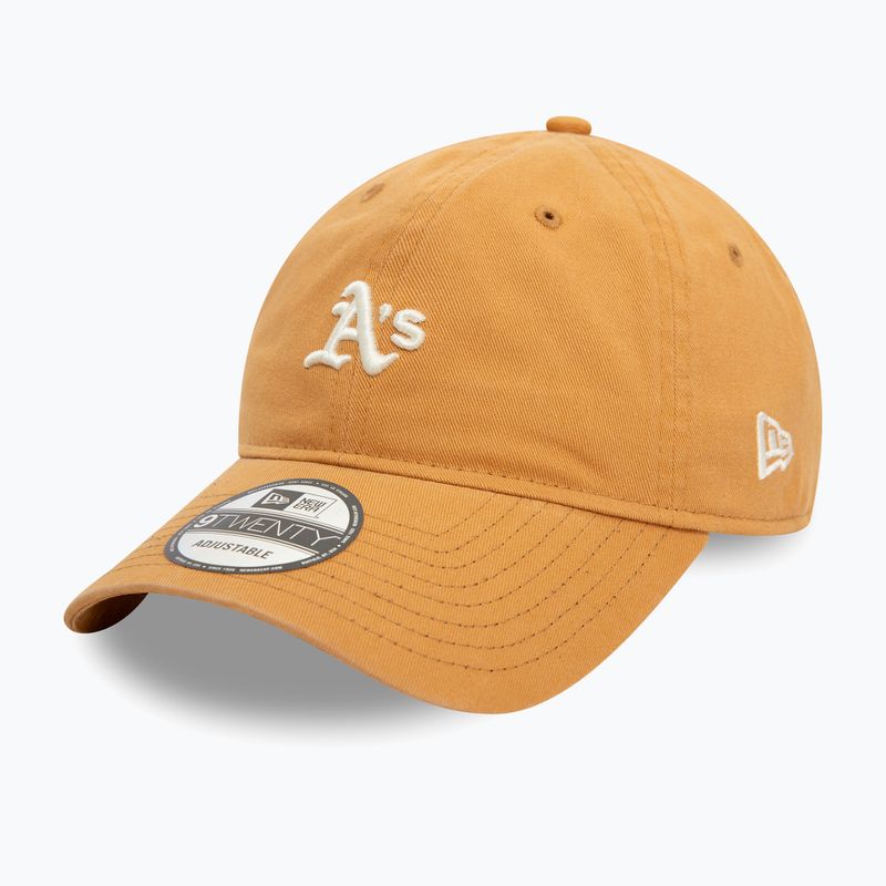 New Era Mini Washed 9Twenty Oakland Athletics sötét bézs baseball sapka 2