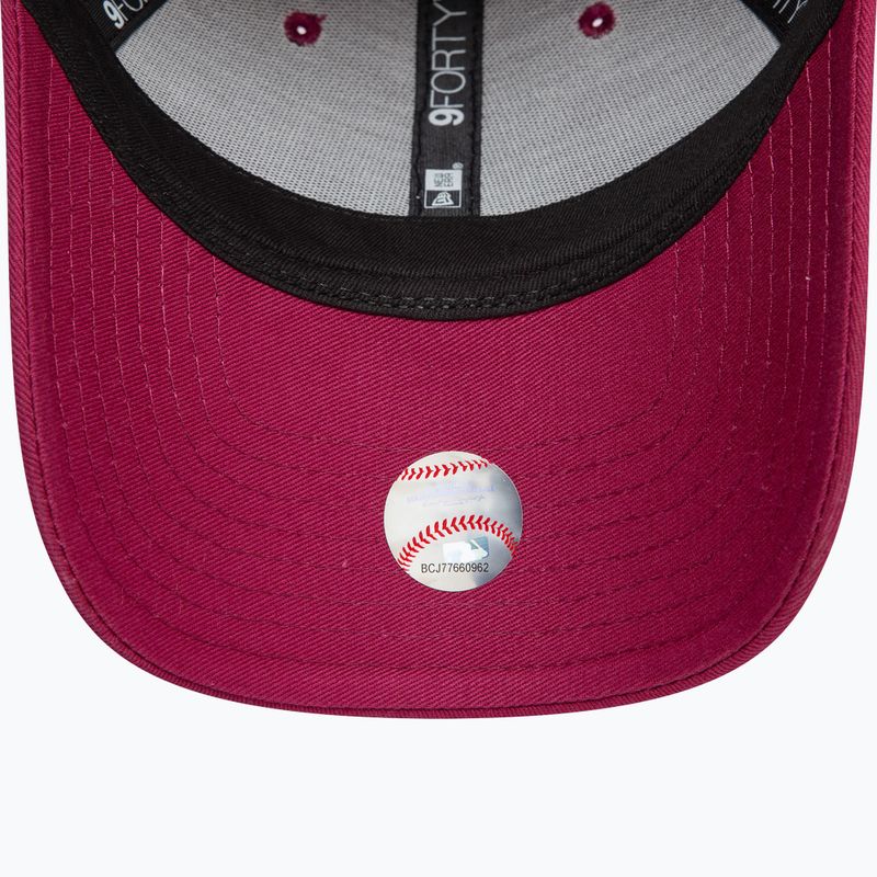 New Era Metallic Logo 9Forty Los Angeles Dodgers baseball sapka sötét piros 5