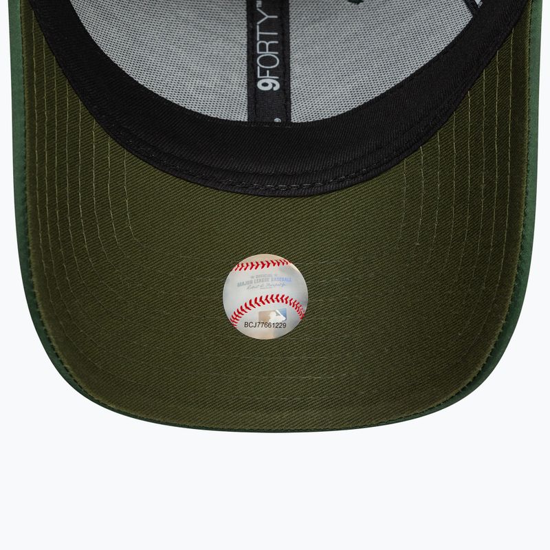 New Era Satin 9Forty Oakland Athletics baseball sapka sötétzöld 5