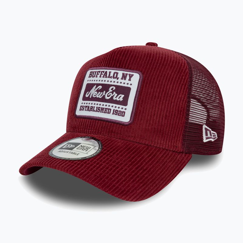 New Era NE Patch Cord Trucker sötétpiros baseball sapka 2