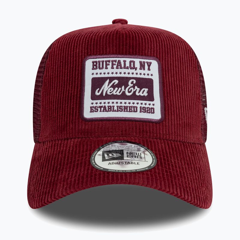 New Era NE Patch Cord Trucker sötétpiros baseball sapka 3