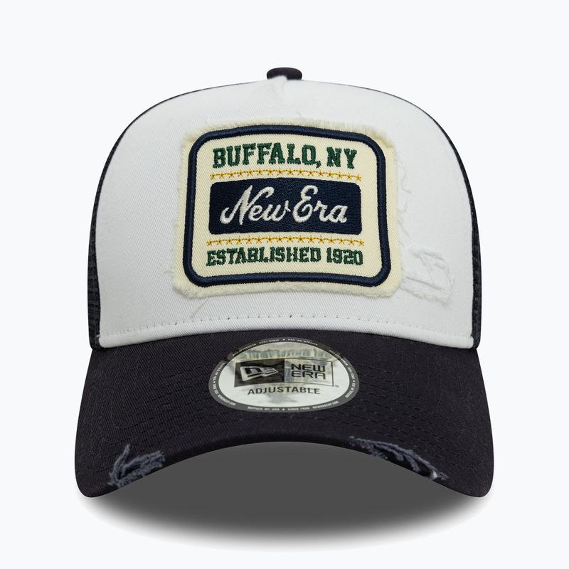New Era NE Patch Distressed Trucker sapka fehér 2
