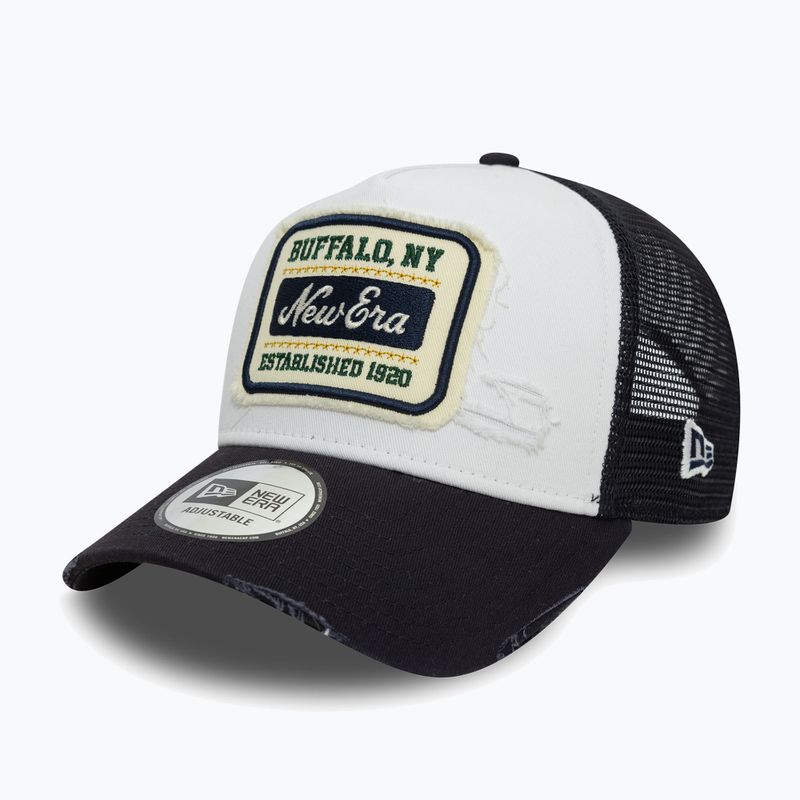 New Era NE Patch Distressed Trucker sapka fehér 3