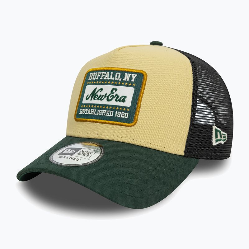 New Era NE Patch Canvas Trucker sapka világos bézs színben 3
