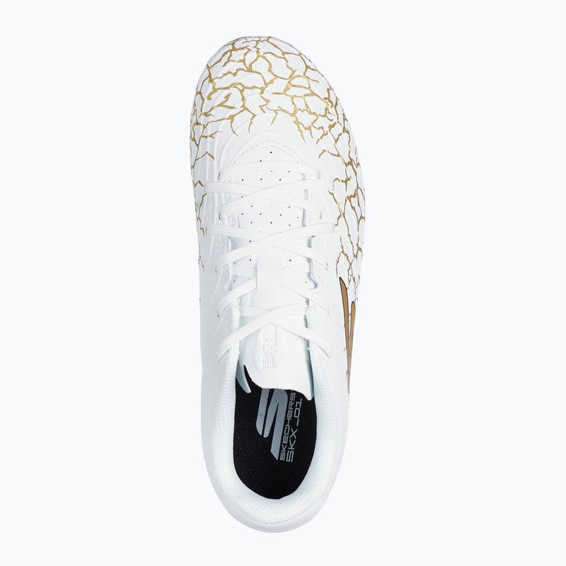 SKECHERS gyermek futballcipő Skx_ 1.5 Youth Jr FG fehér/arany 11