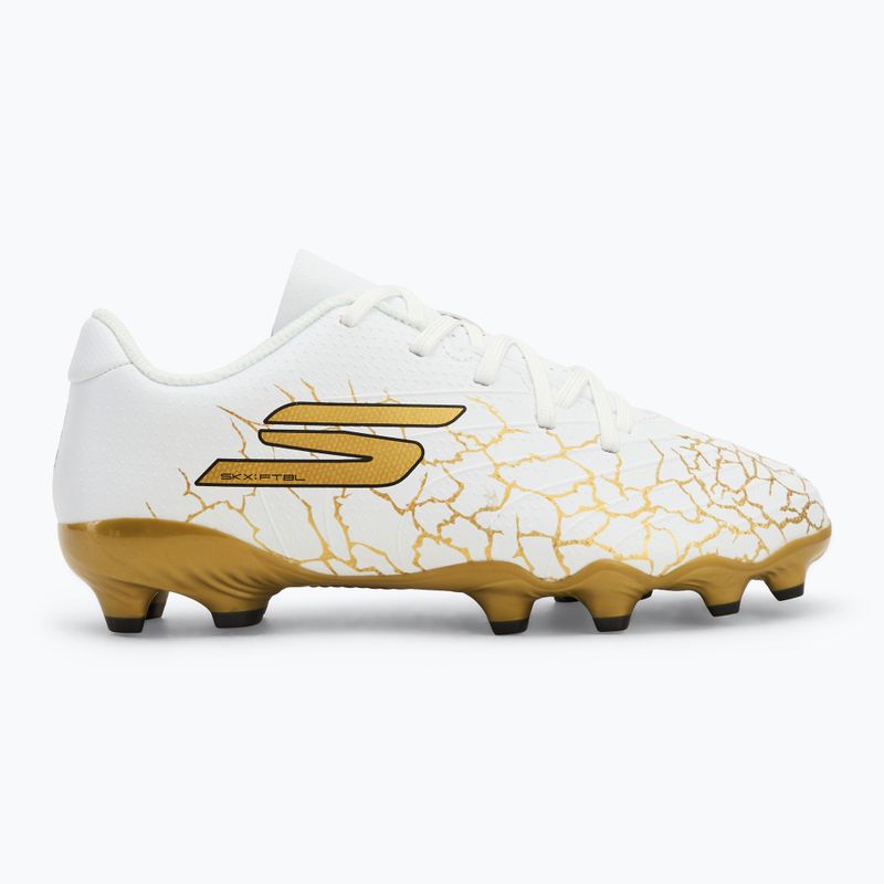 SKECHERS gyermek futballcipő Skx_ 1.5 Td Jr FG fehér/arany 2