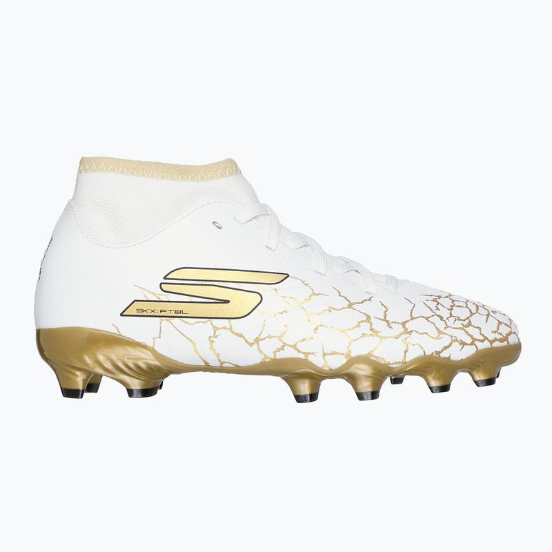 SKECHERS gyermek futballcipő Skx_1.5 High Td Jr FG fehér/arany 9