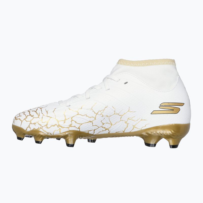 SKECHERS gyermek futballcipő Skx_1.5 High Td Jr FG fehér/arany 10