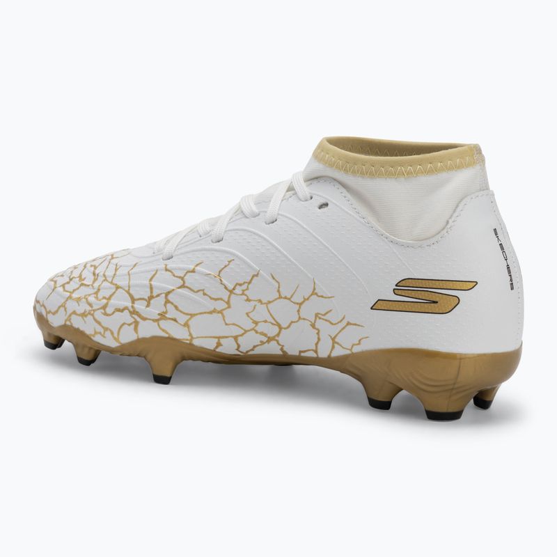 SKECHERS gyermek futballcipő Skx_1.5 High Td Jr FG fehér/arany 3