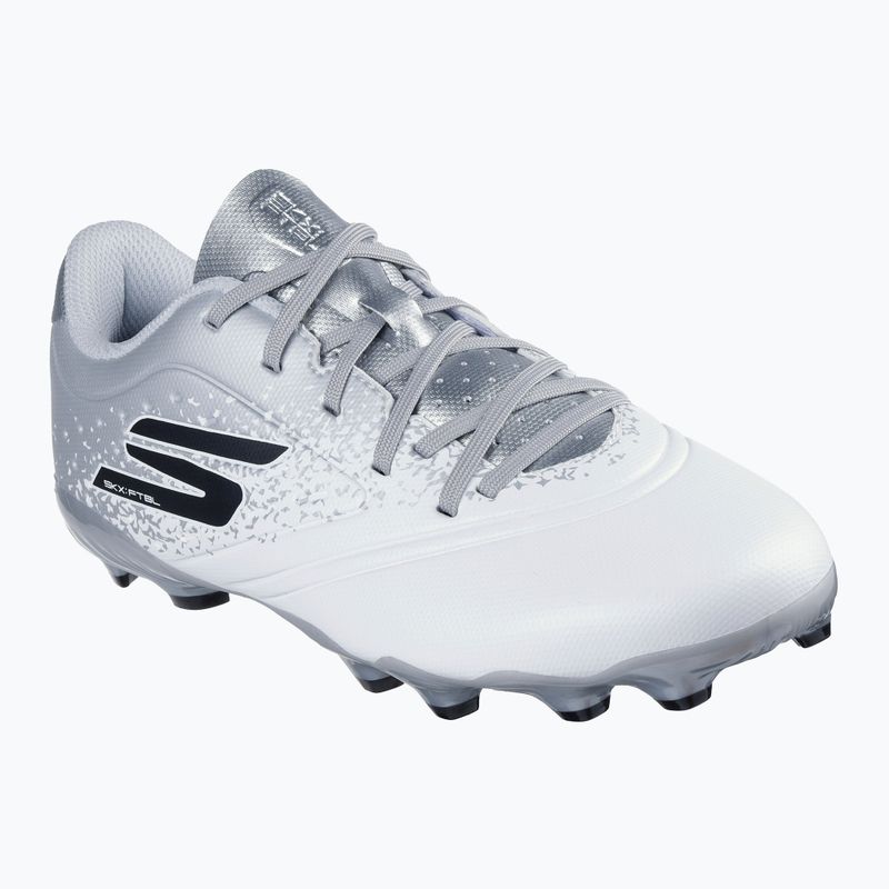 SKECHERS Razor 1.5 Youth Jr FG fehér/ezüst gyermek focicipő 8