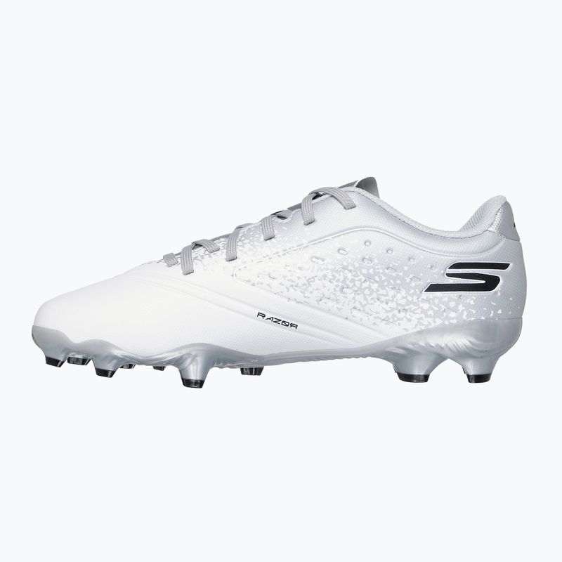 SKECHERS Razor 1.5 Youth Jr FG fehér/ezüst gyermek focicipő 10