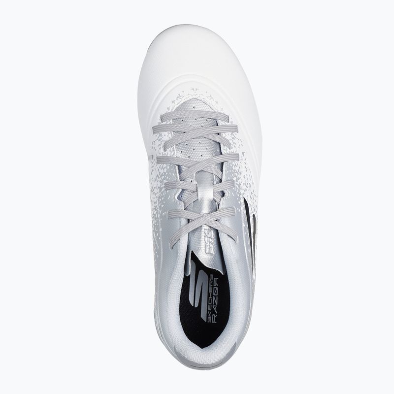 SKECHERS Razor 1.5 Youth Jr FG fehér/ezüst gyermek focicipő 11
