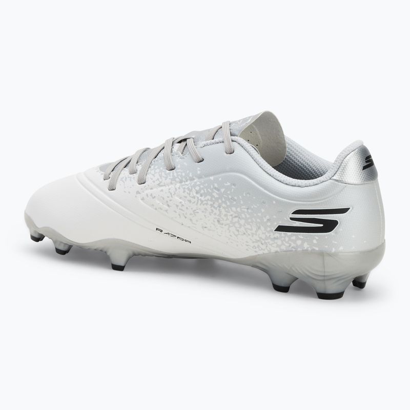 SKECHERS Razor 1.5 Youth Jr FG fehér/ezüst gyermek focicipő 3