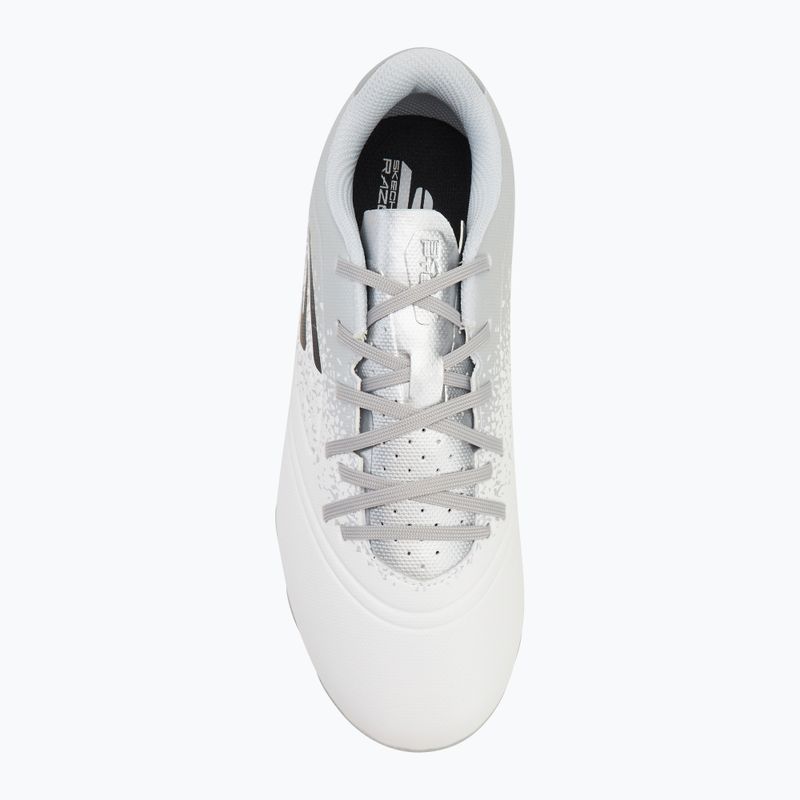 SKECHERS Razor 1.5 Youth Jr FG fehér/ezüst gyermek focicipő 5