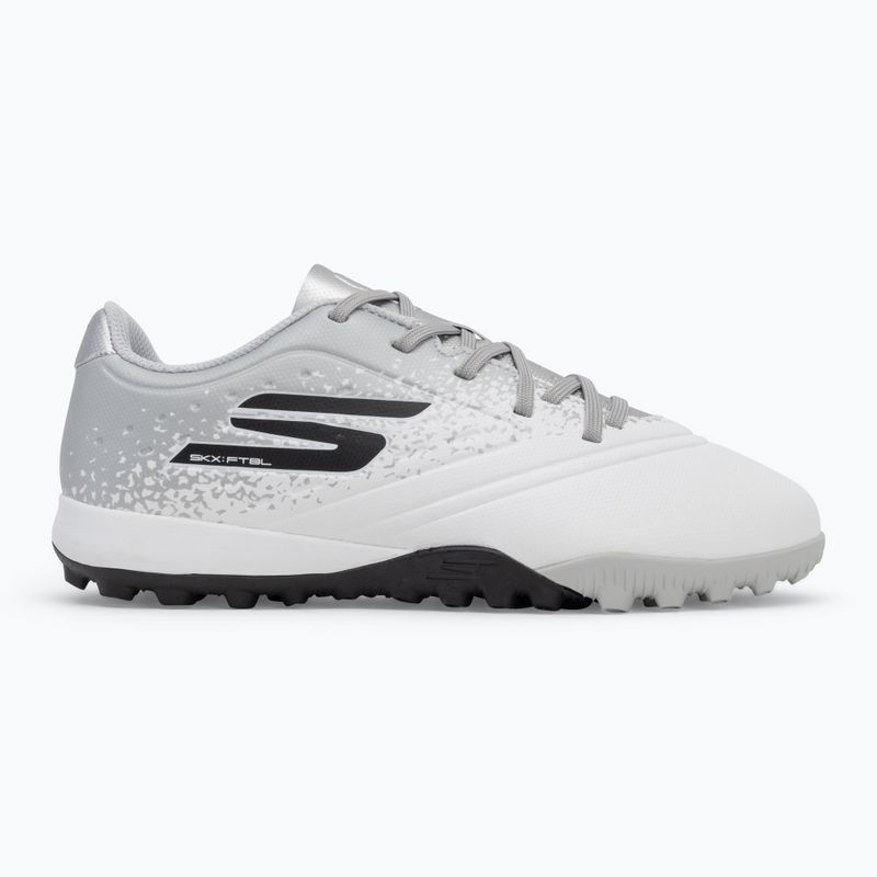 SKECHERS Razor 1.5 Youth Jr TF fehér/ezüst gyermek focicipő 2