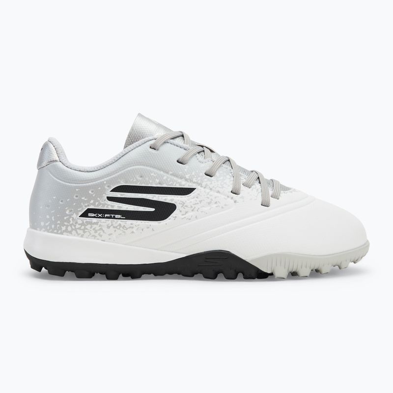 SKECHERS Razor 1.5 Td Jr TF gyermek futballcipő fehér/ezüst 2