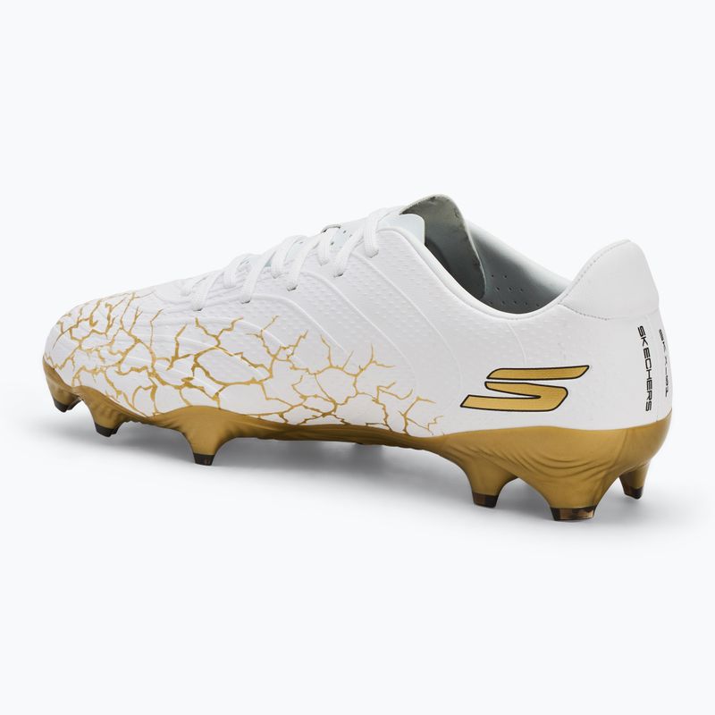SKECHERS férfi futballcipő Skx_ 1.5 Academy FG fehér/arany 3