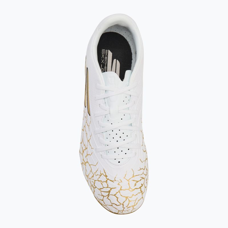 SKECHERS férfi futballcipő Skx_ 1.5 Academy FG fehér/arany 5