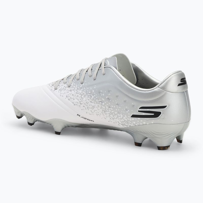 Férfi SKECHERS Razor 1.5 Academy FG fehér/ezüst futballcipő 3
