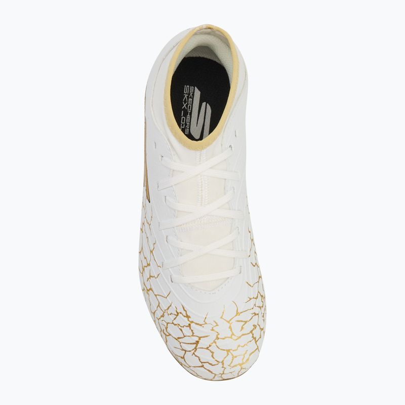 SKECHERS gyermek futballcipő Skx 1.5 Youth High Jr FG fehér/arany 5