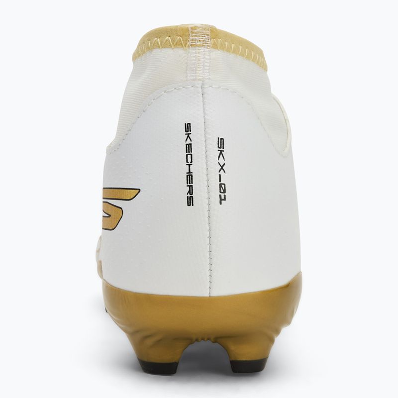 SKECHERS gyermek futballcipő Skx 1.5 Youth High Jr FG fehér/arany 6